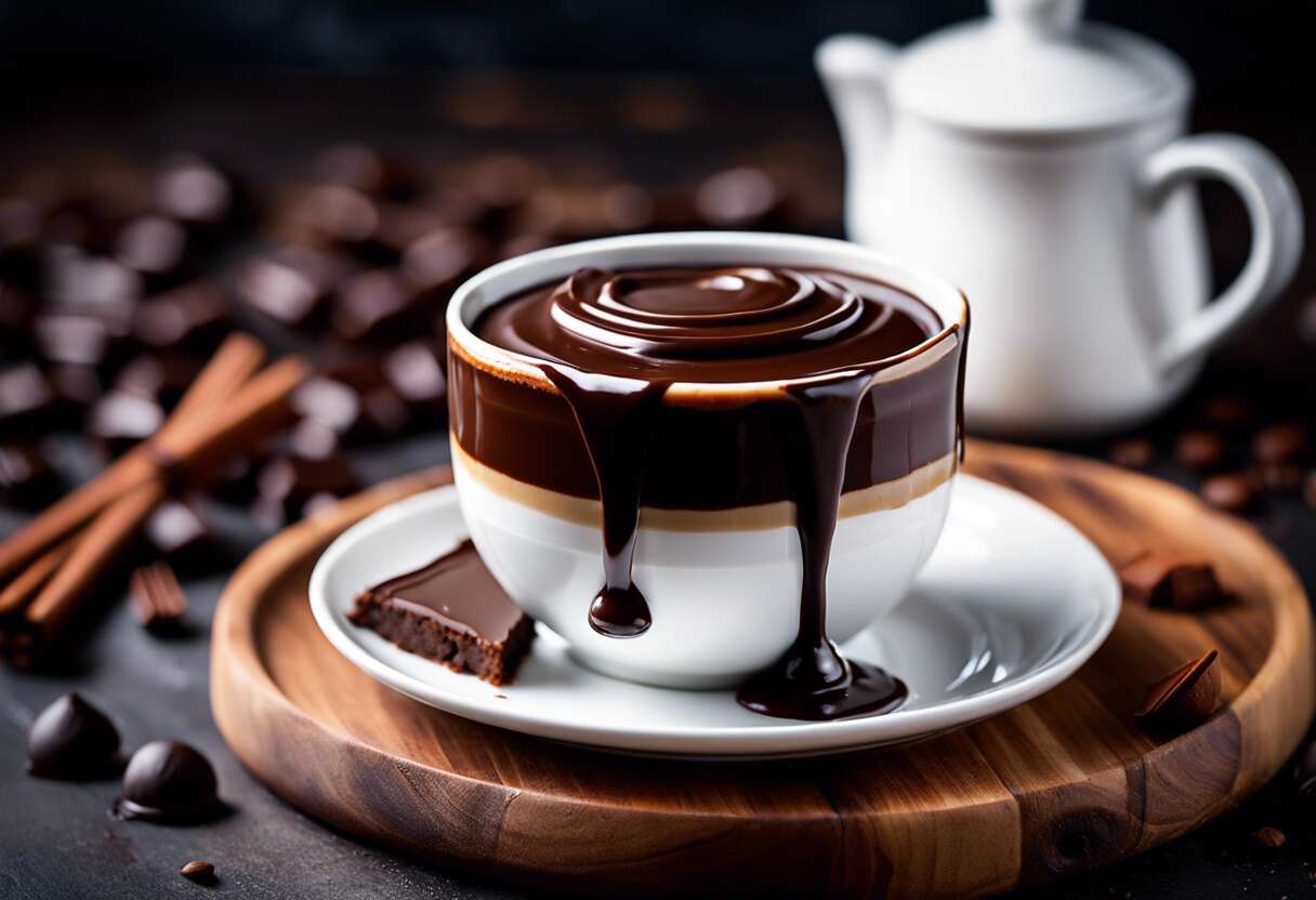 Recette facile de sauce chocolat au café pour desserts gourmands
