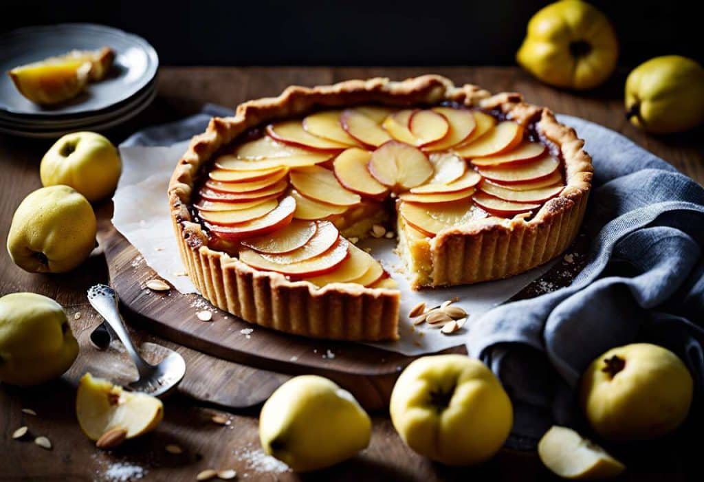 Recette facile de tarte aux coings et amandes: savourez l'automne !