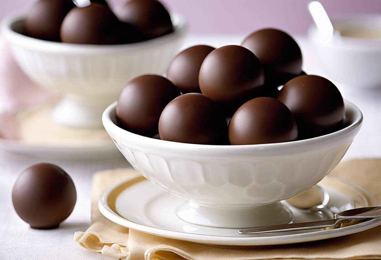 Recette facile : petites boules au chocolat blanc gourmandes